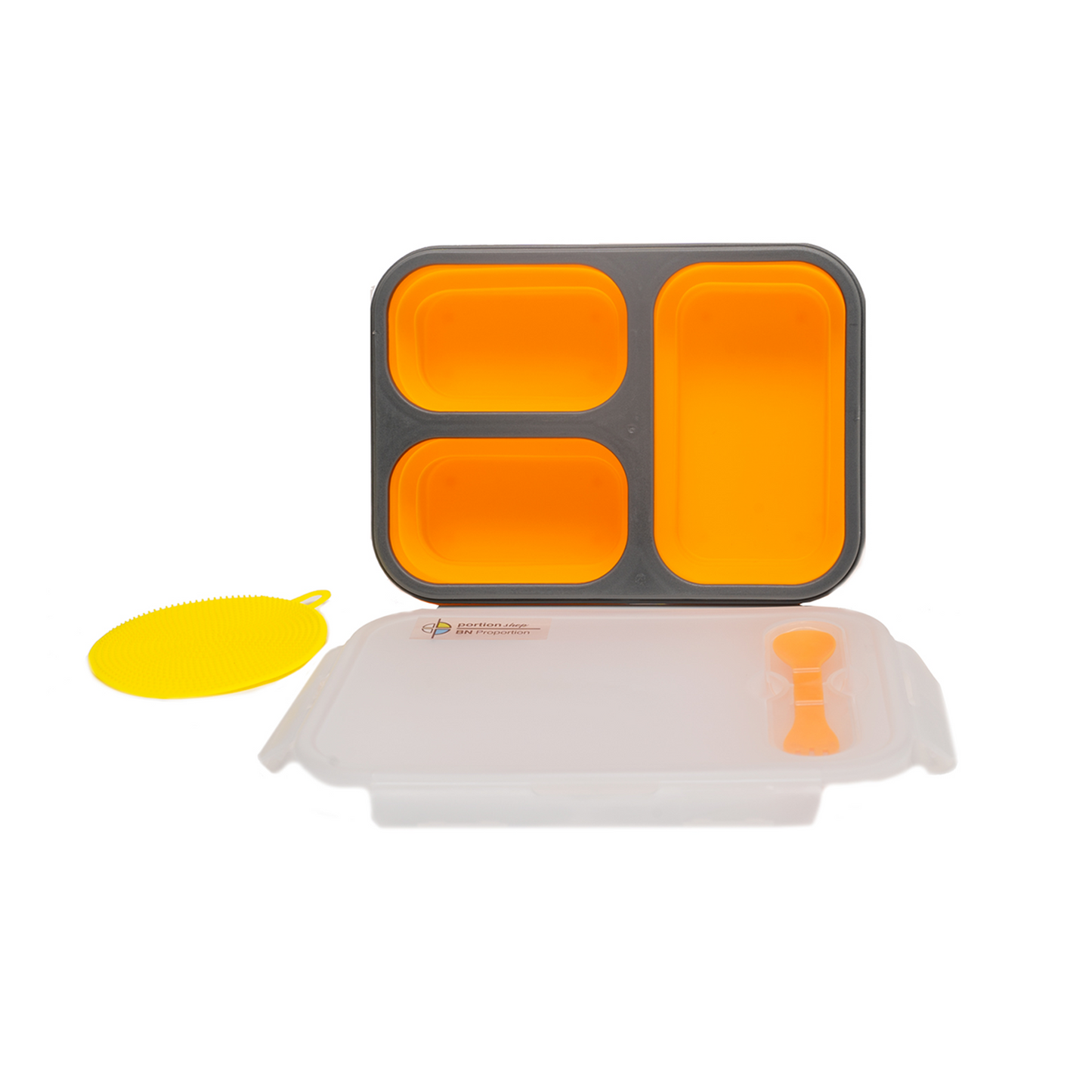 3 Compartments Silicone Bento Box