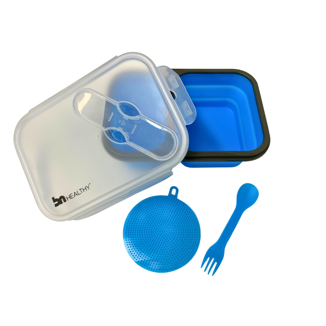 2 Compartments Silicone Bento Box