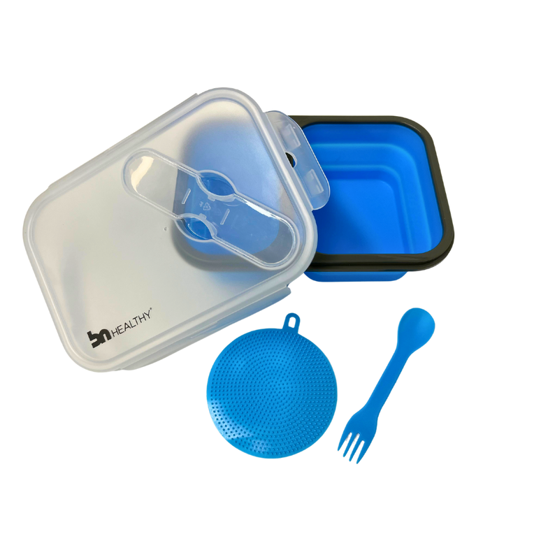 2 Compartments Silicone Bento Box