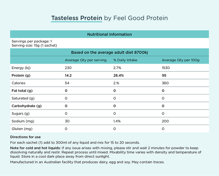 Feel Good Tasteless Collagen Powder