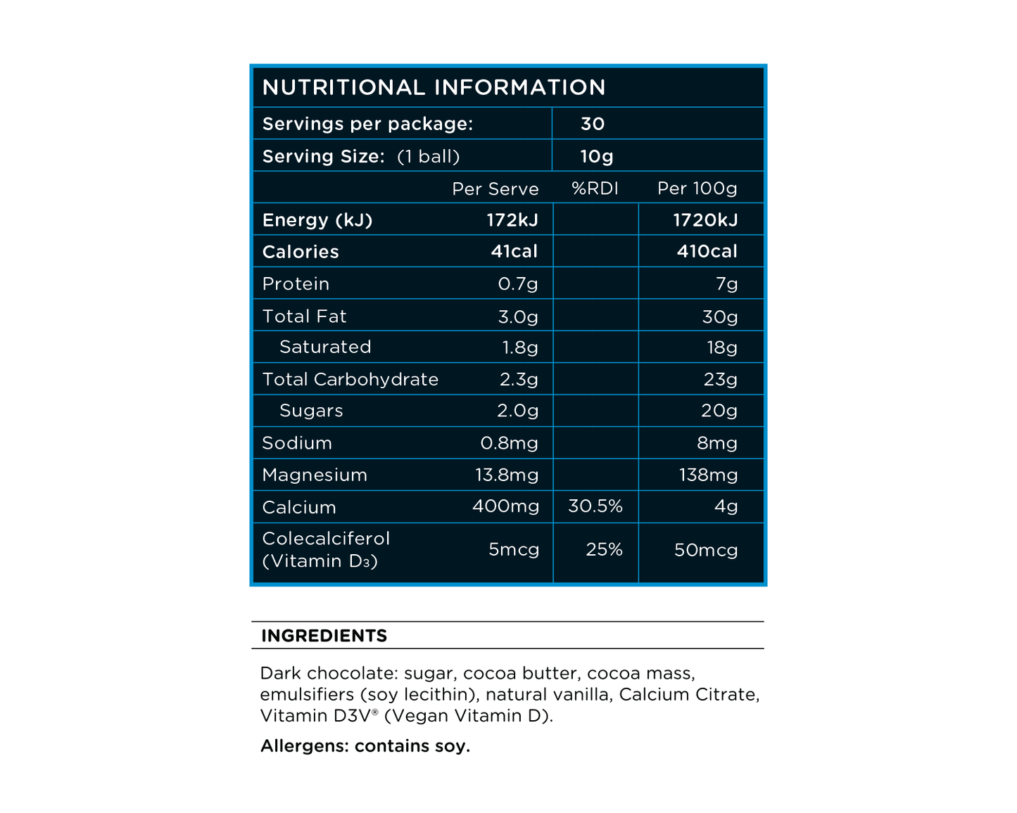 BN Chocolate Calcium Balls - 3 Jars