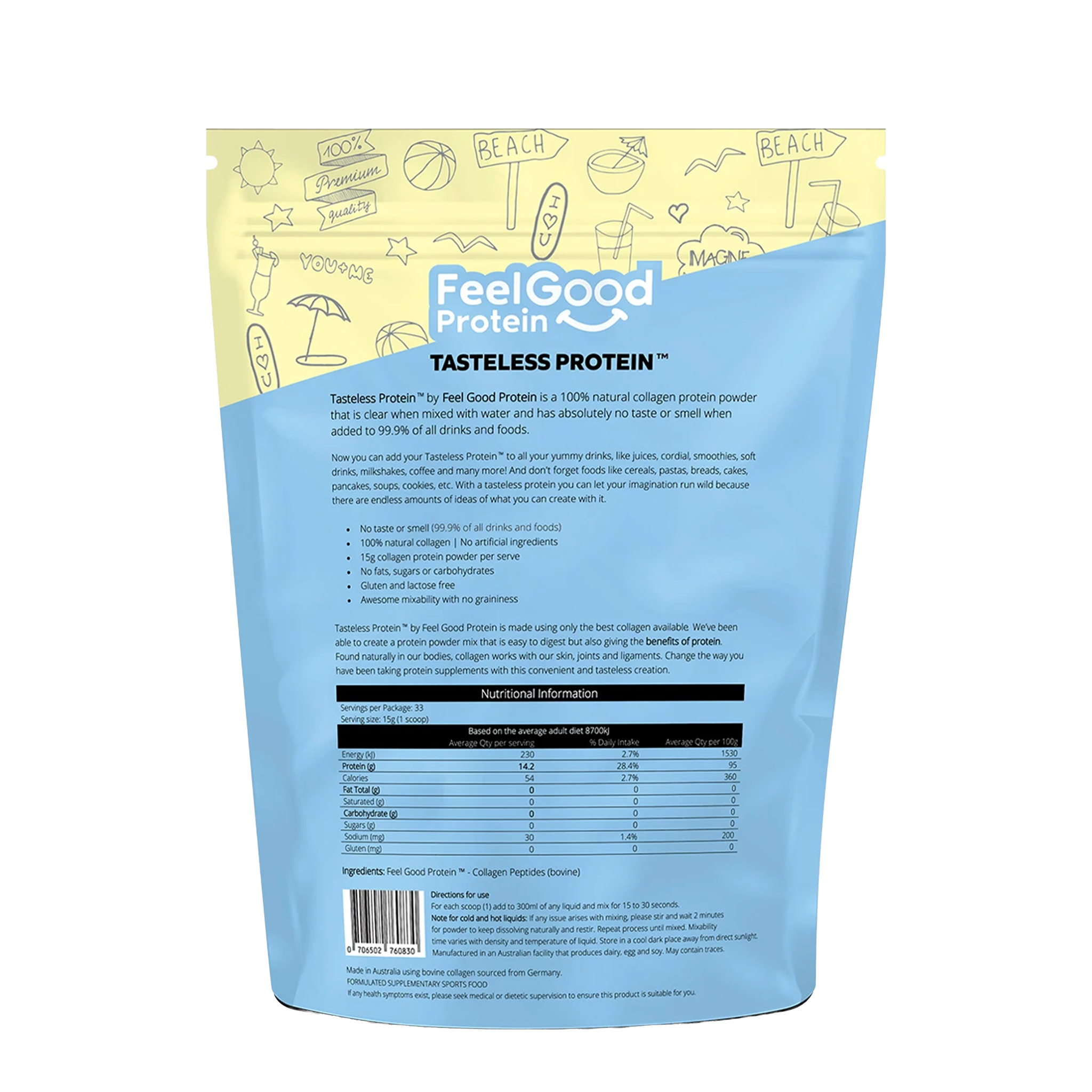 Feel Good Tasteless Collagen Powder