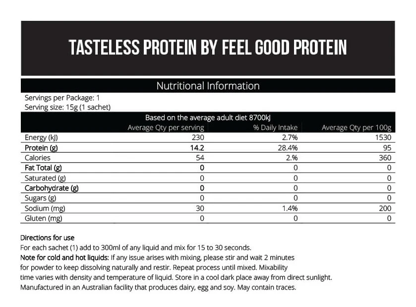 Feel Good Tasteless Collagen Powder