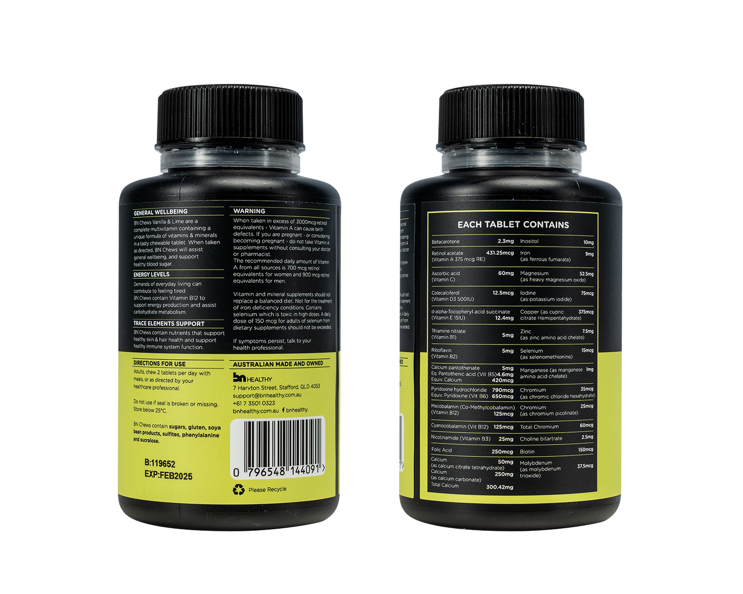 BN Chews Vanilla Lime - Chewable Multivitamins - 3 Month Subscription - Save 20%