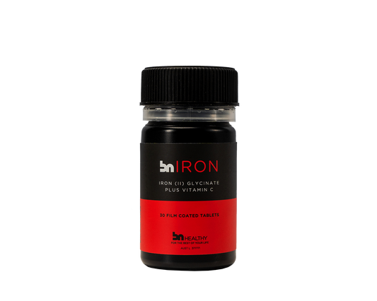 BN Iron - Iron Tablets + Vitamin C bottle