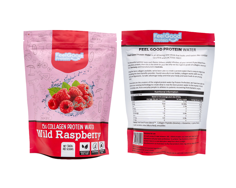 Feel Good Collagen Protein Water wild raspberry flavour cover