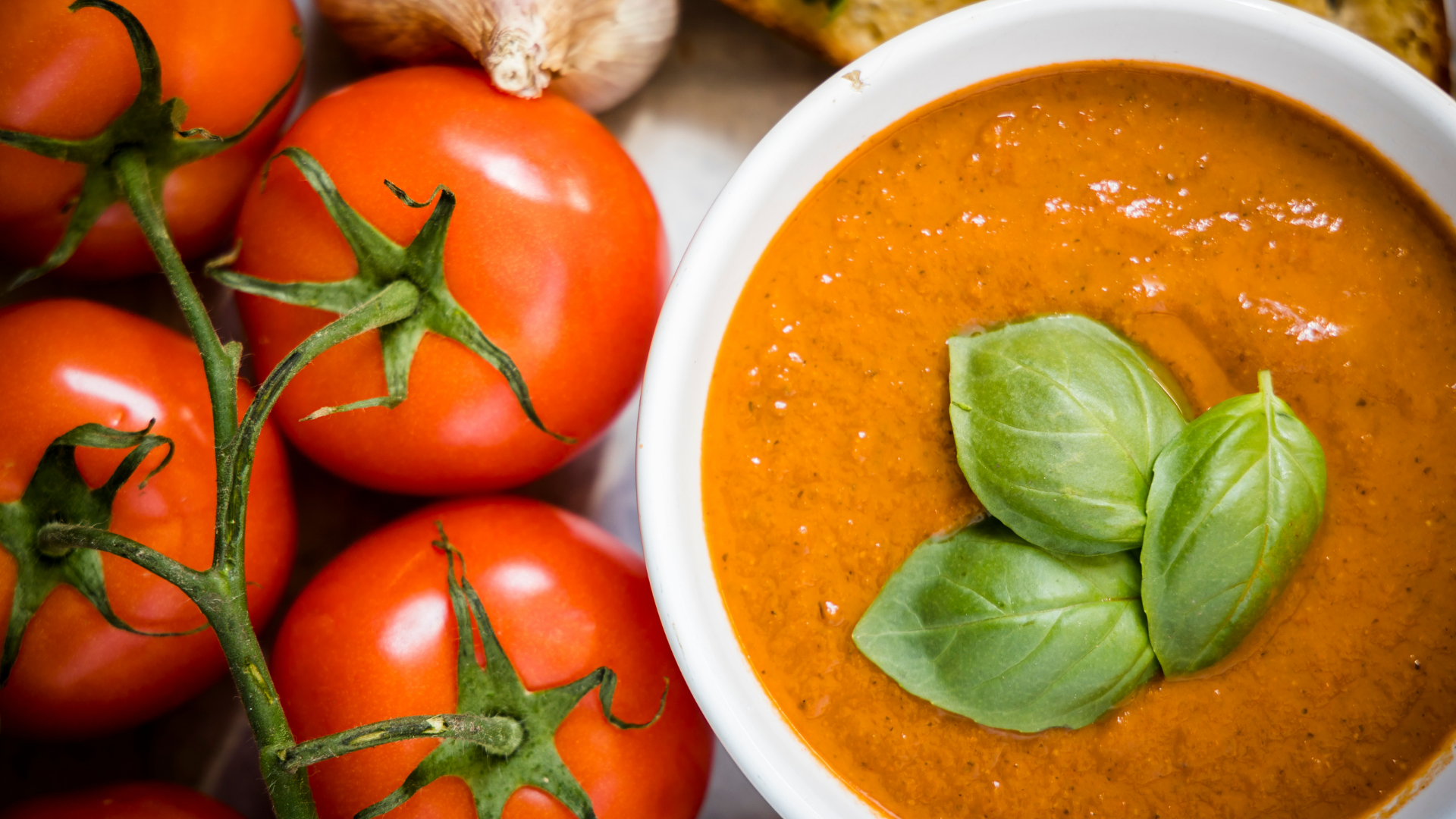 Roasted Tomato and Basil Soup