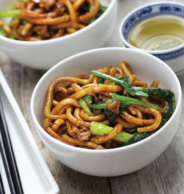 Green Vegetable and Noodle Stir-fry