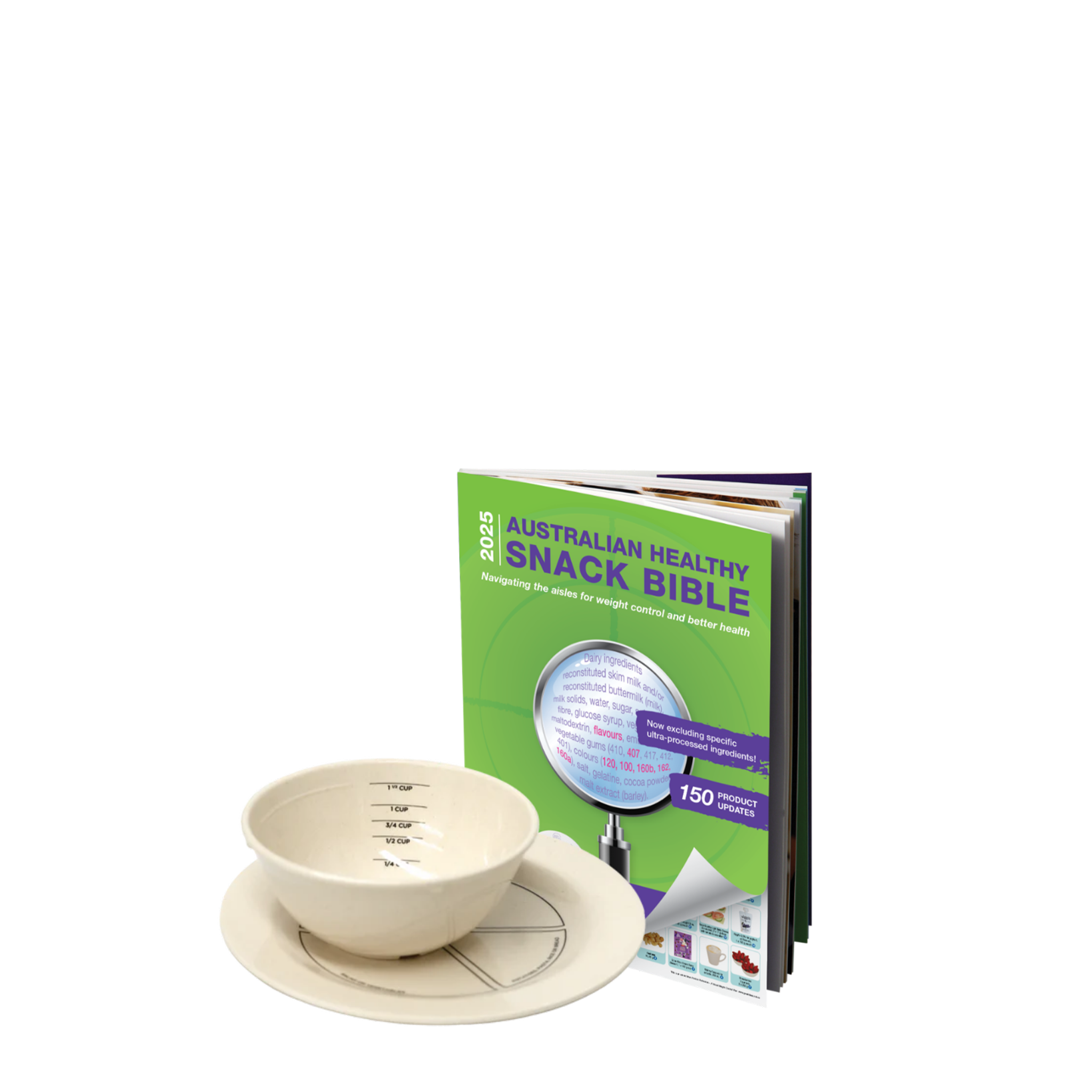 BN Portion Control Kit - BN Plate, BN Bowl (melamine) WLS Books