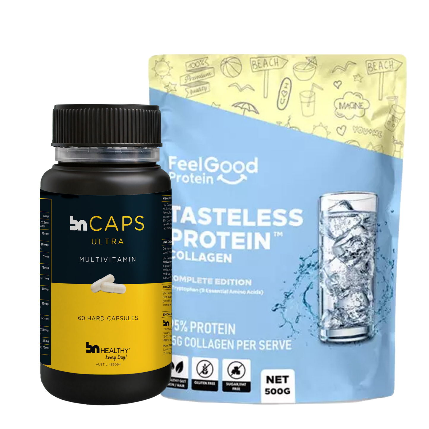 BN Caps Ultra and Feel good Collagen Bundle