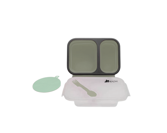 2 Compartments Silicone Bento Box