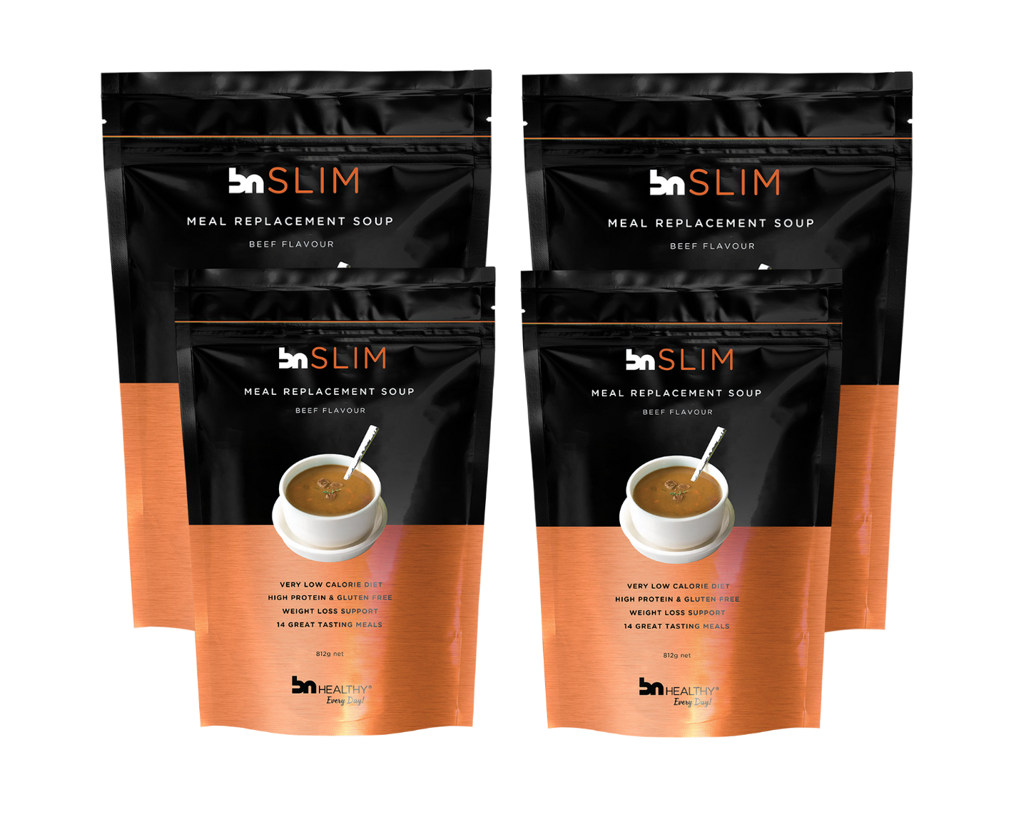 BN Meal Replacement Soup 7 Pack 1 Month Subscription 4 Bags