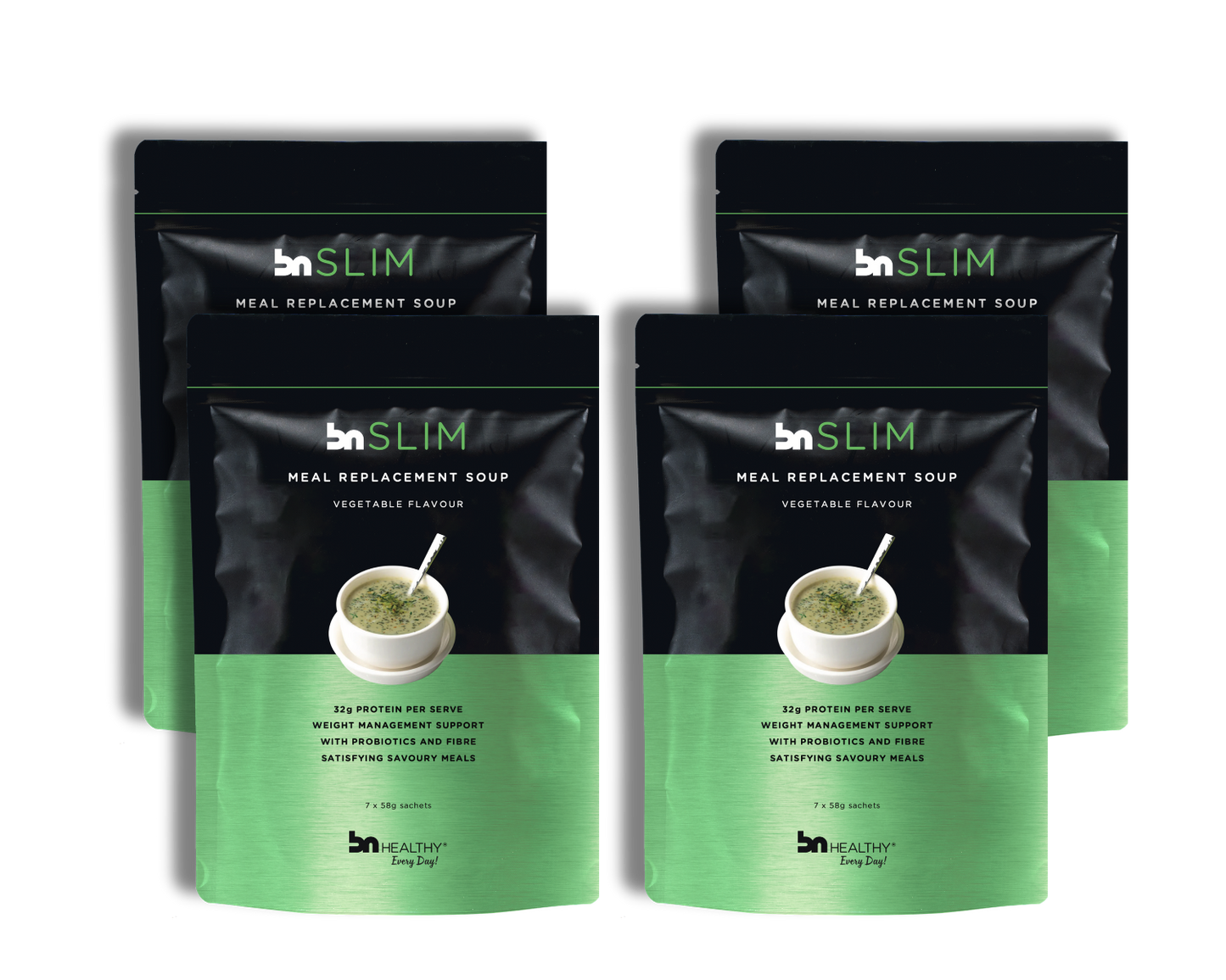BN Meal Replacement Soup 7 Pack 1 Month Subscription 4 Bags
