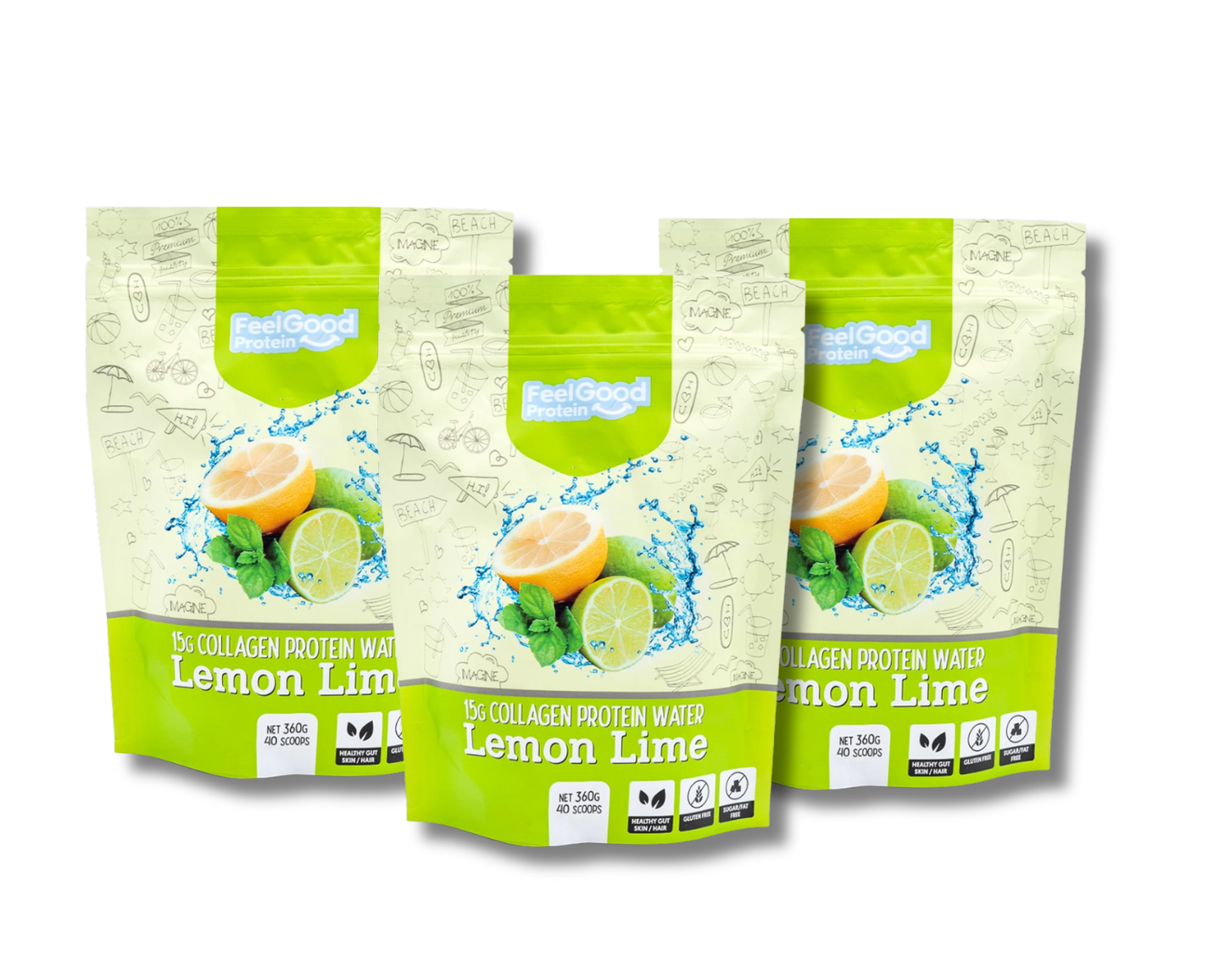 Feel Good Collagen Protein Water 3 Month Subscription