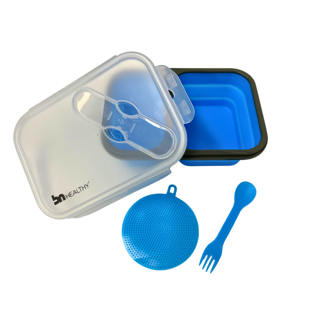 2 Compartments Silicone Bento Box