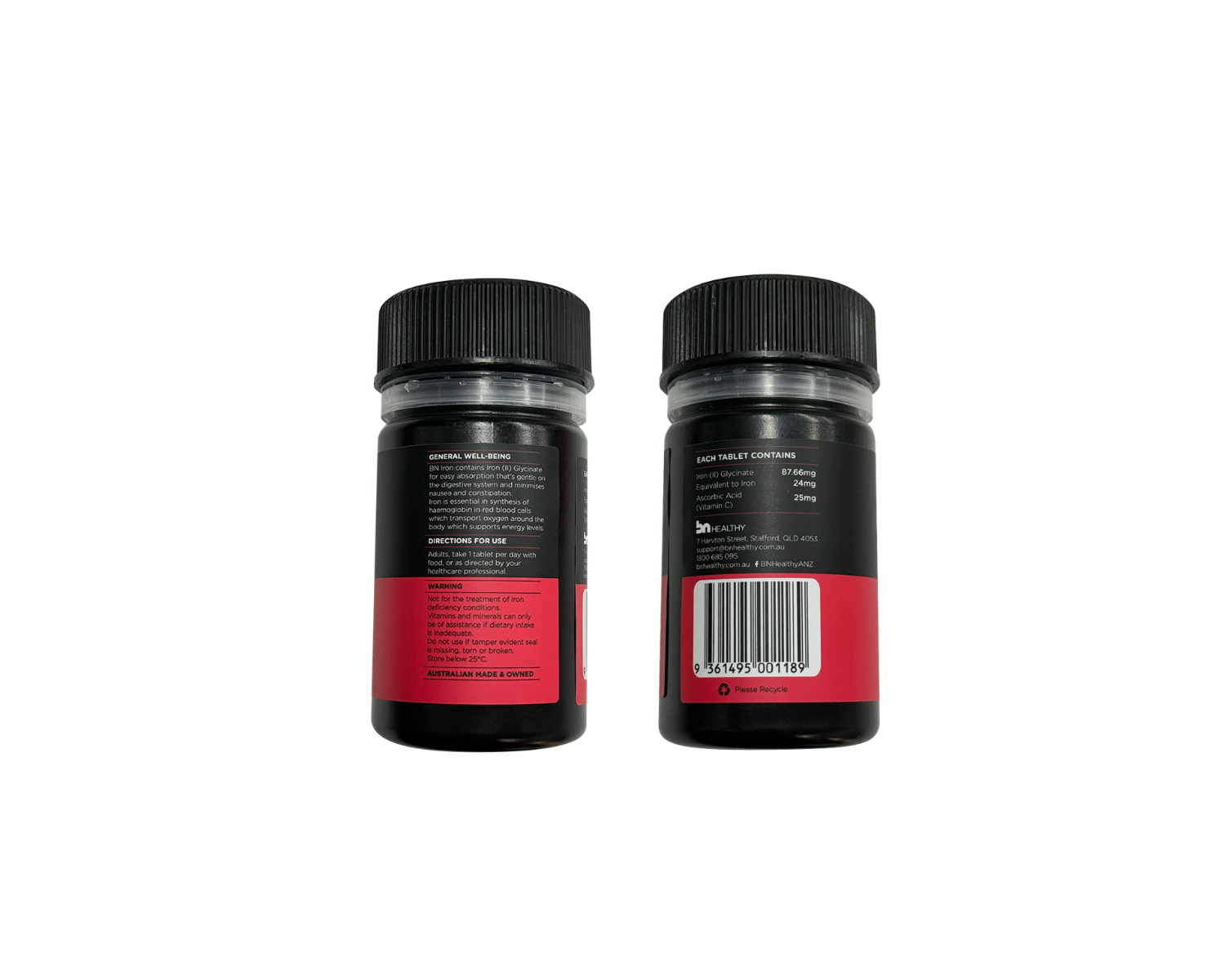 BN Iron - Iron Tablets + Vitamin C - 3 Month Subscription - Save 20%