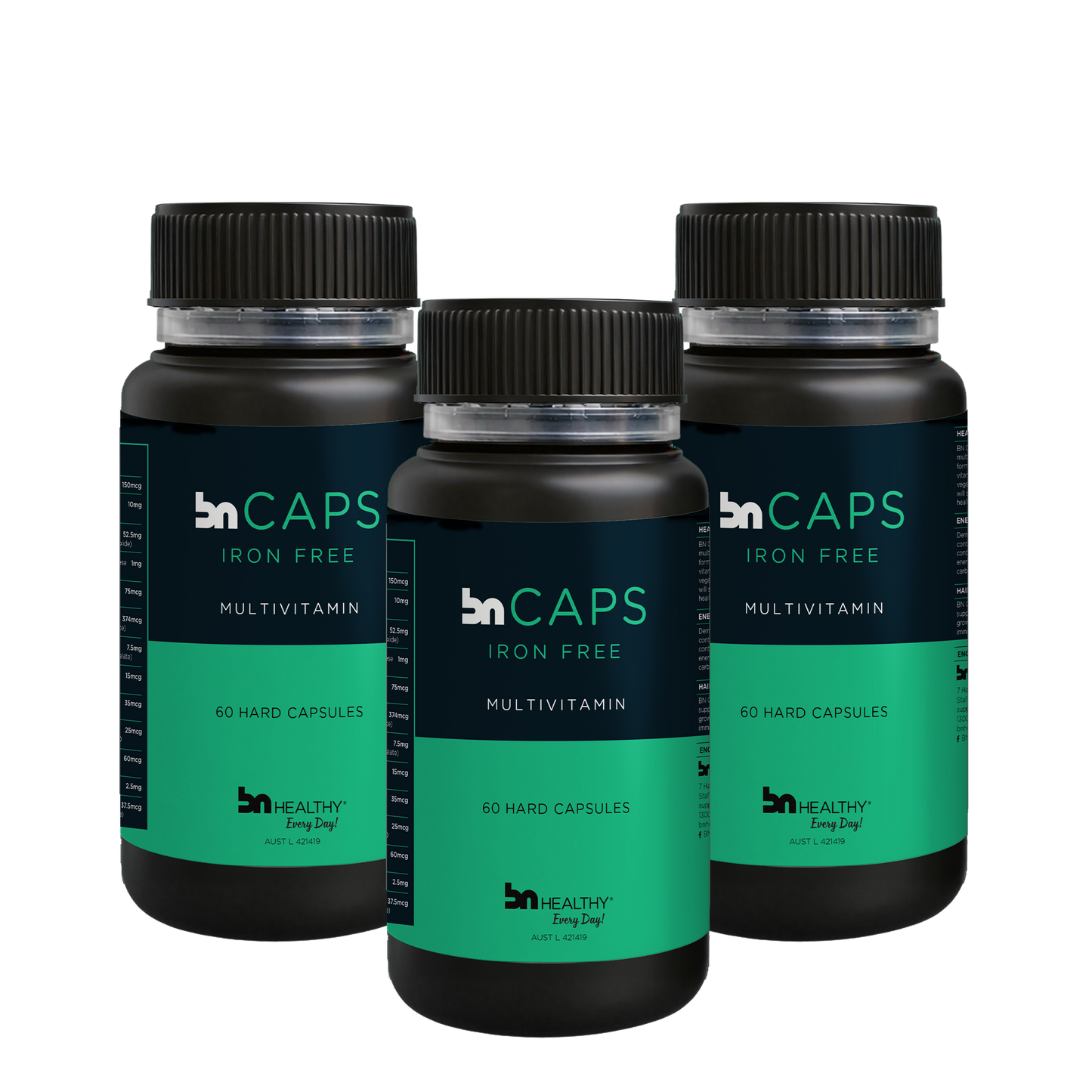 BN Caps Iron Free- Capsule Multivitamins 3 Months Subscription - Save 20%