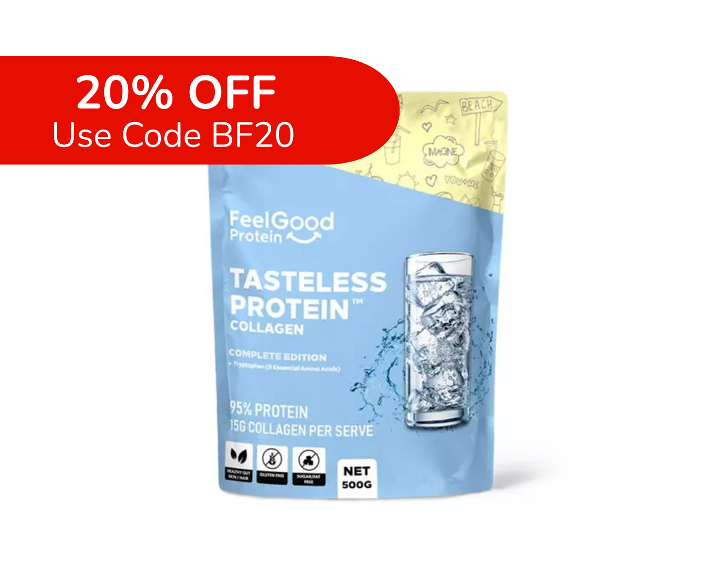 Feel Good Tasteless Collagen Powder
