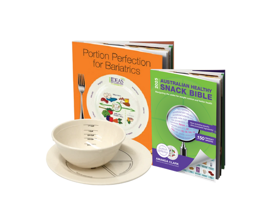 BN Portion Control Kit - BN Plate, BN Bowl (melamine) WLS Books