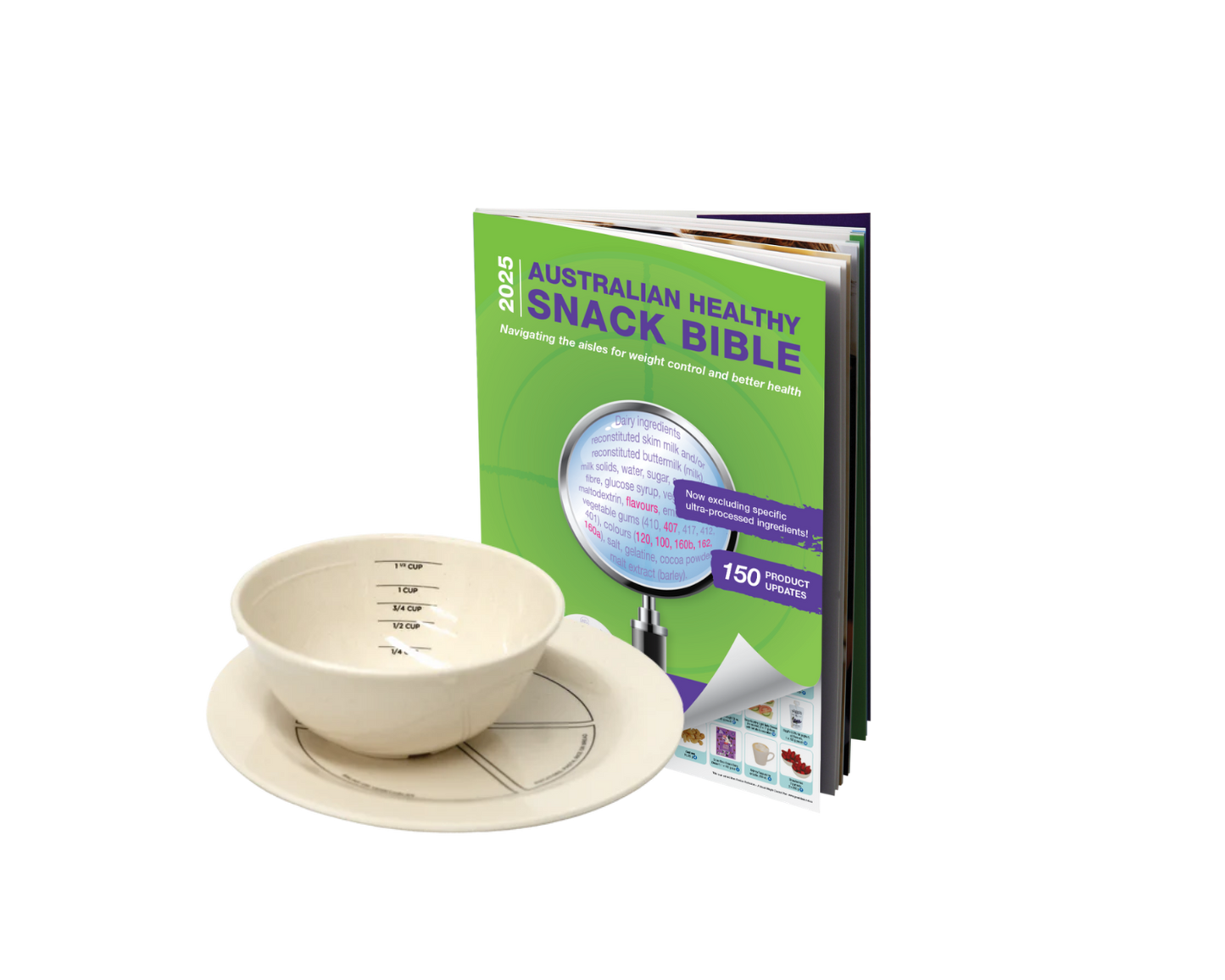 BN Portion Control Kit - BN Plate, BN Bowl (melamine) WLS Books