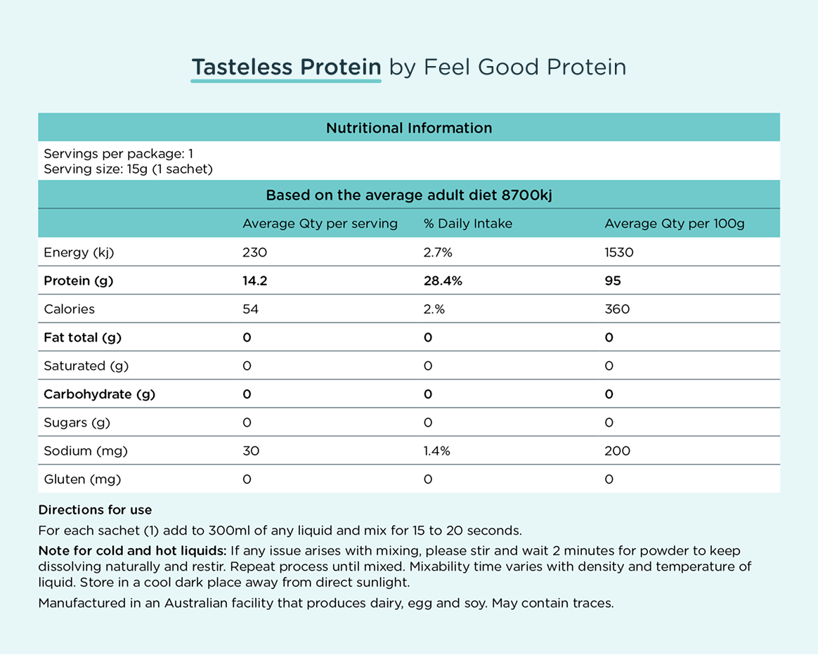 Feel Good Tasteless Collagen Powder