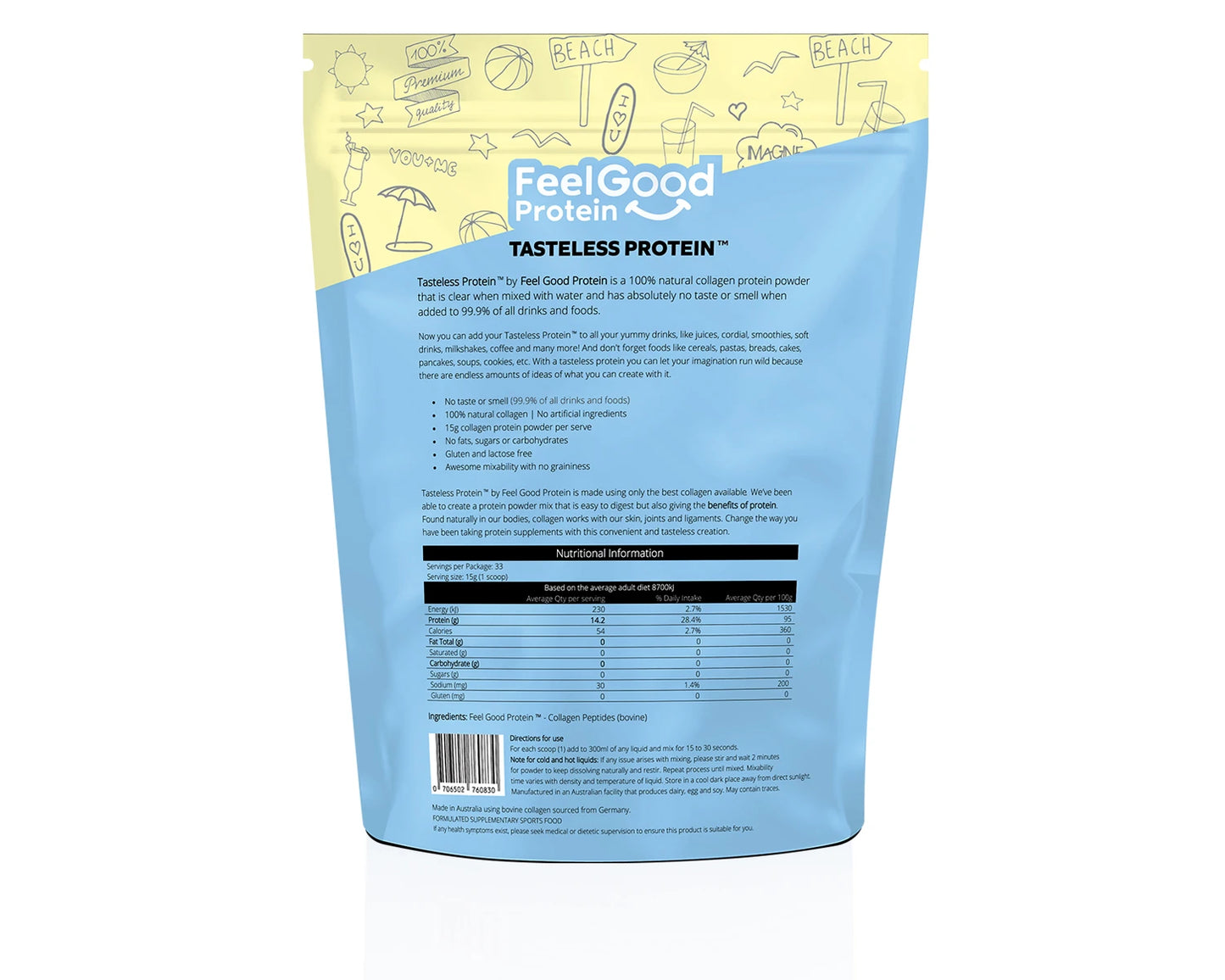 Feel Good Tasteless Collagen Powder 1 month subscription