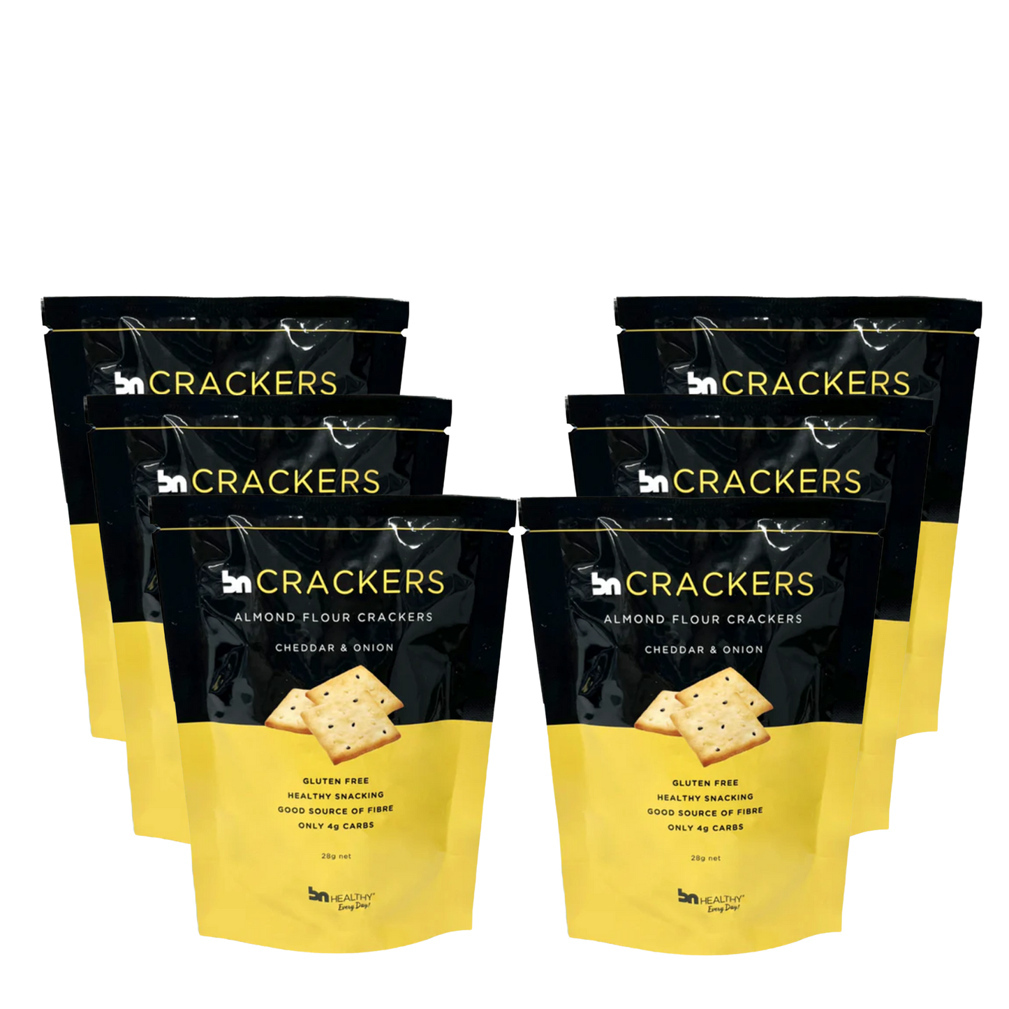 BN Crackers - Cheddar & Onion Almond Flour Crackers