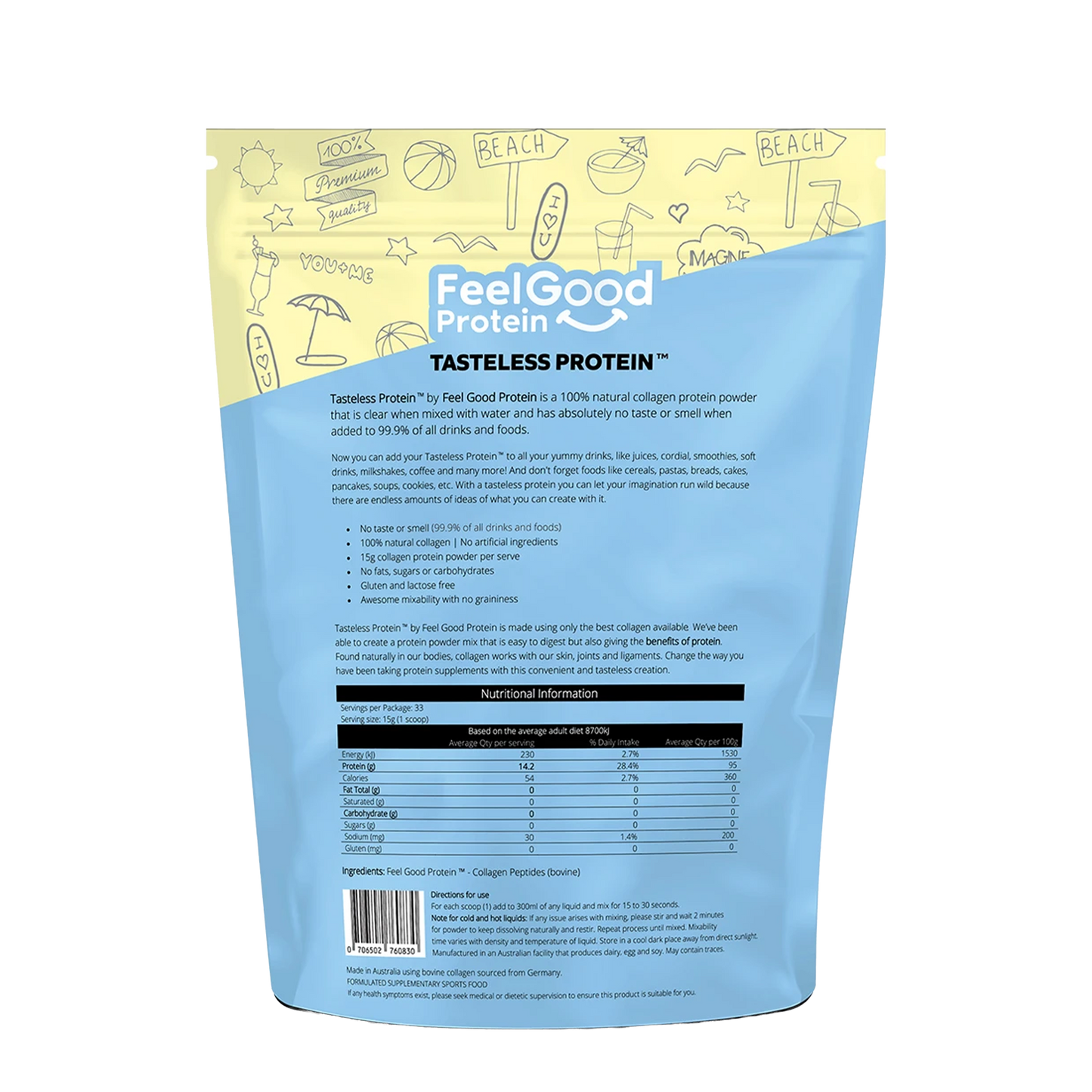 Feel Good Tasteless Collagen 3 Month Subscription