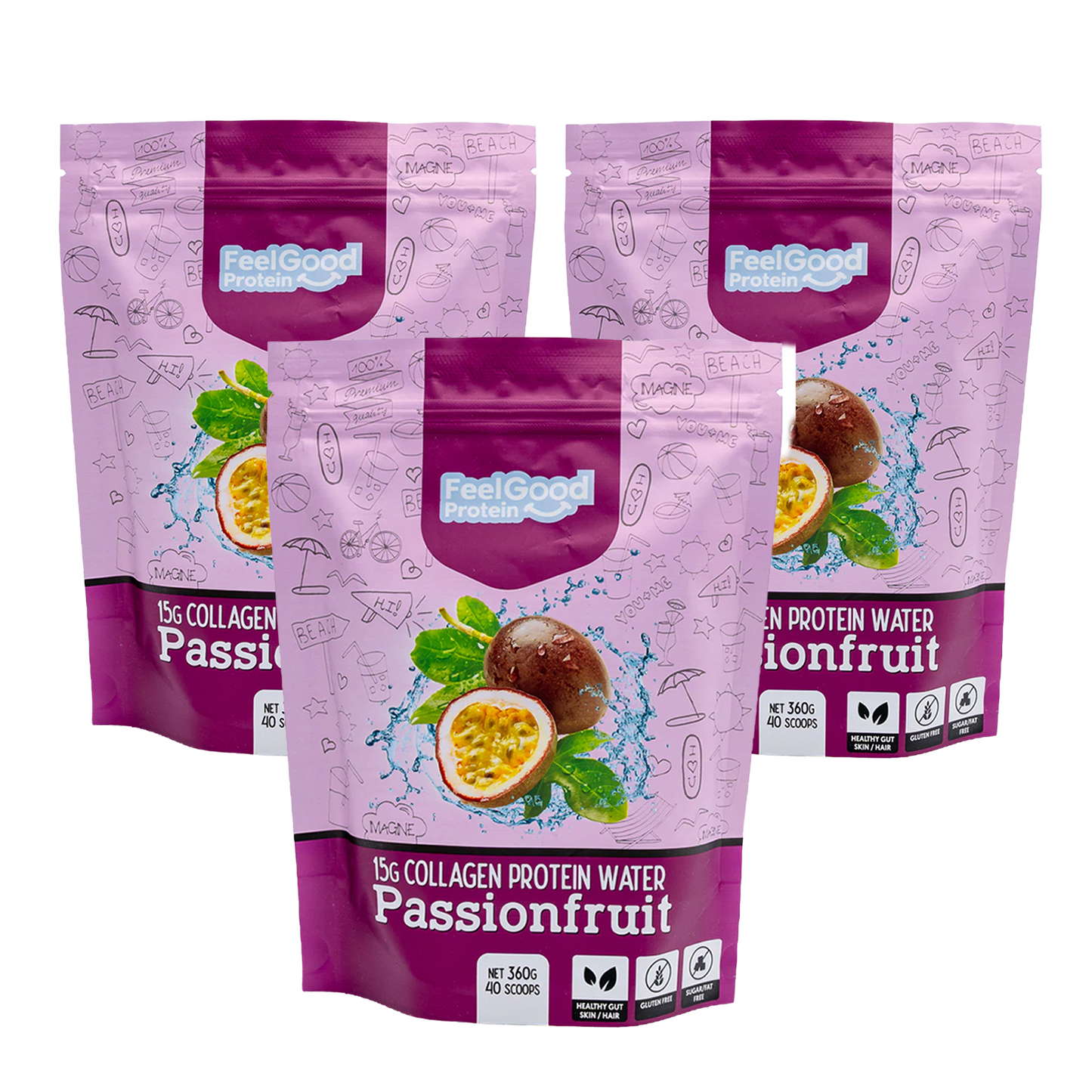 Feel Good Collagen Protein Water 3 Month Subscription