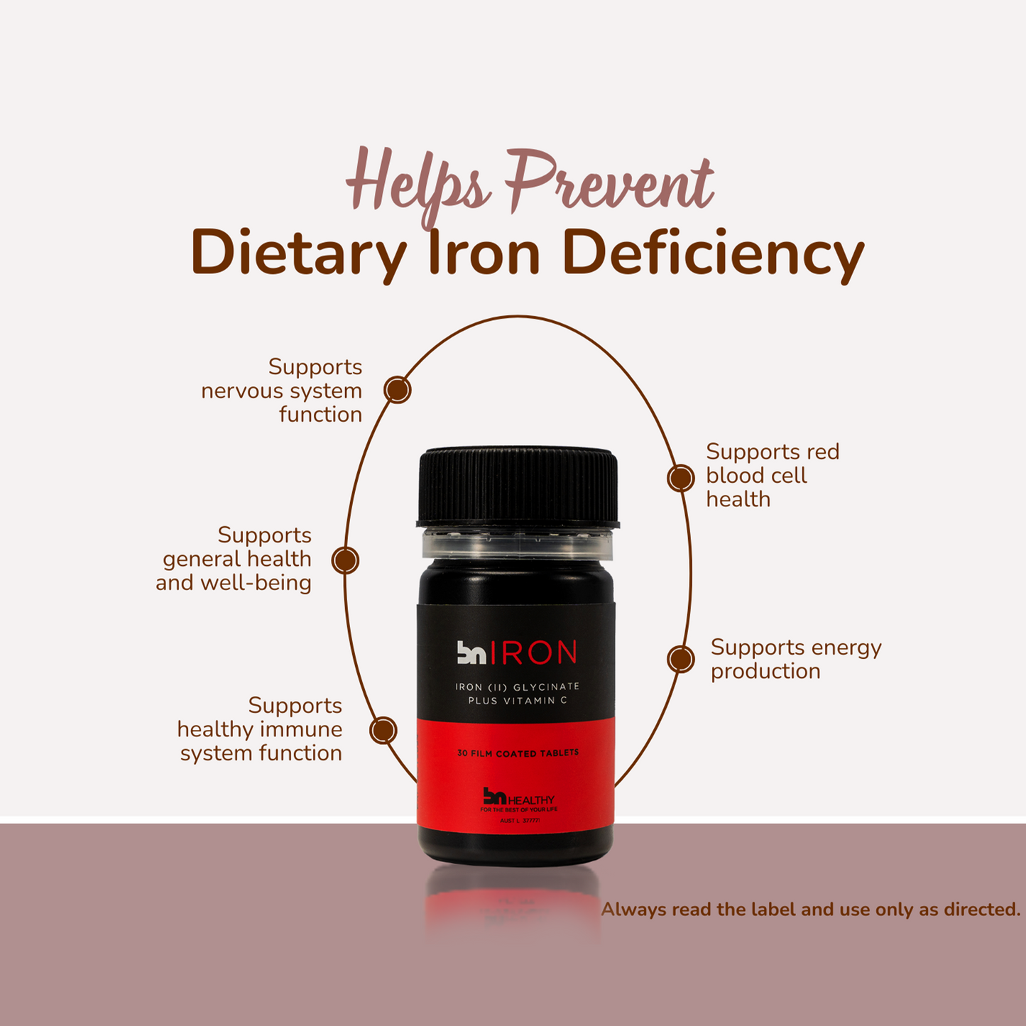 BN Iron - Iron Tablets + Vitamin C
