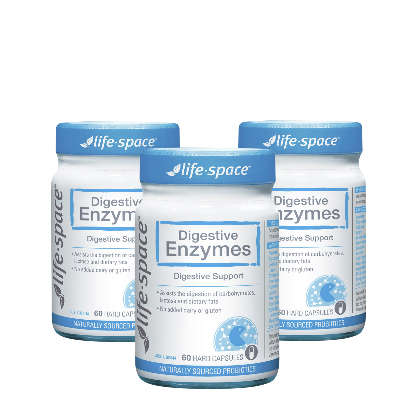 Life-Space Digestive Enzymes 60 Capsules 3 month subscription