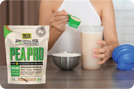 Woman Consuming PSA pea protein from BN Healthy