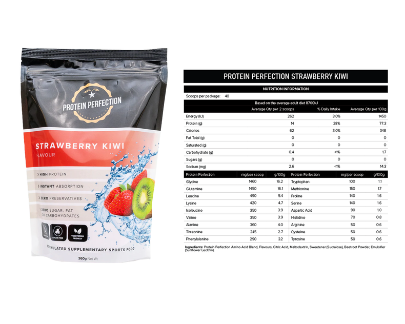 Protein Perfection Protein Water strawberry kiwi flavour