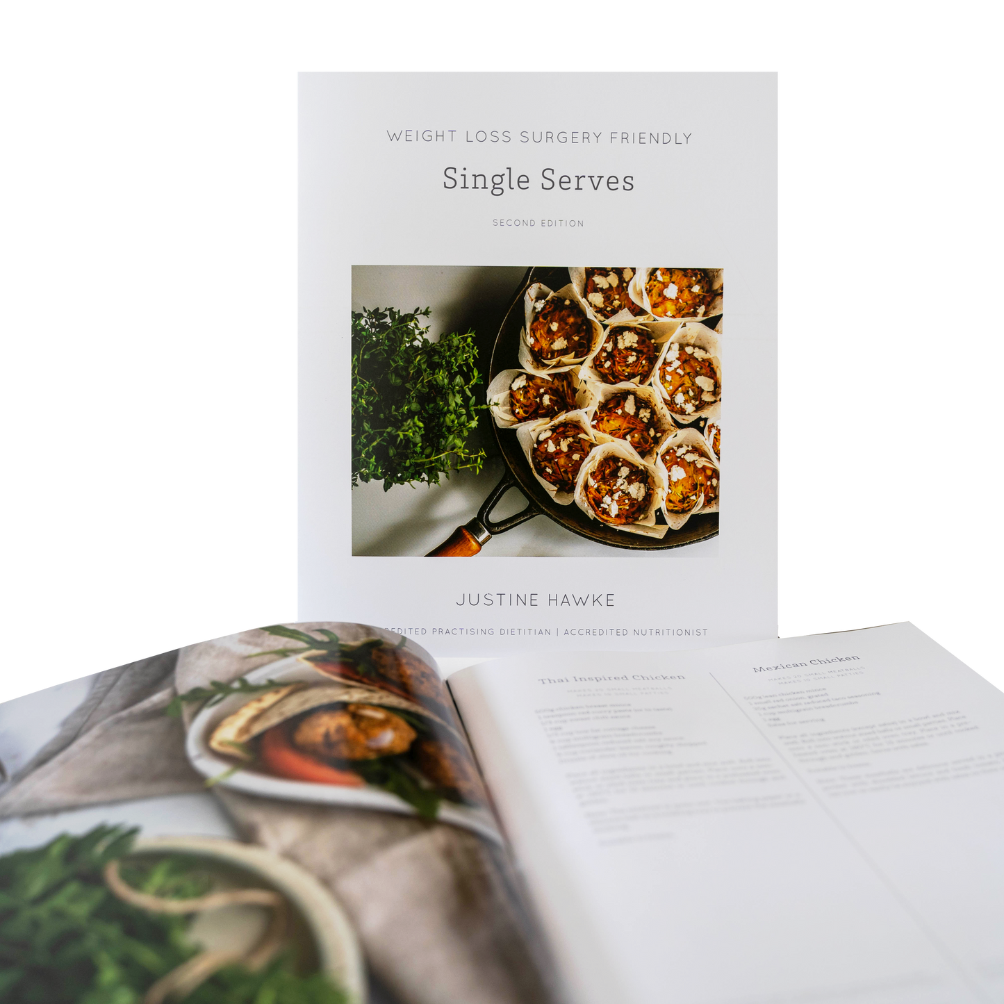 Single Serves Recipe Book Open