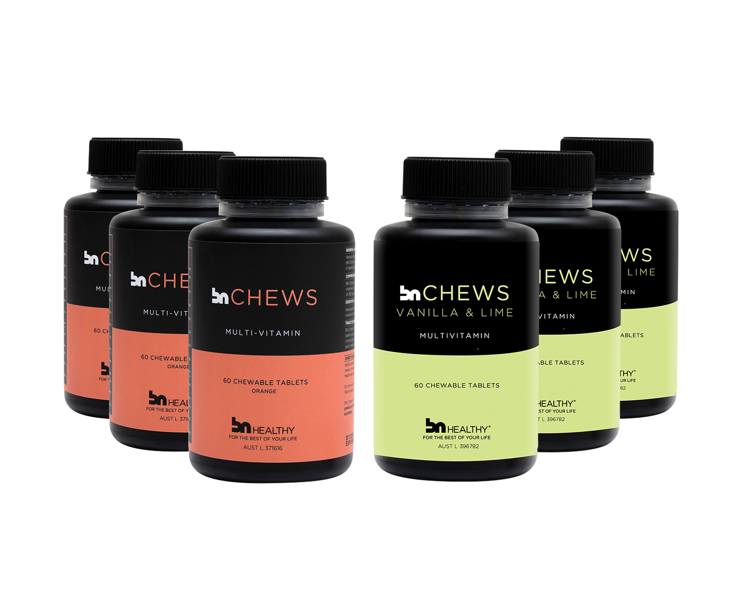 BN Chews Orange & BN Chews Vanilla Lime - 6 Month Subscription - Save 25%