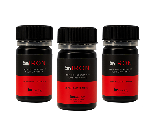 BN Iron - Iron Tablets + Vitamin C - 3 Bottles