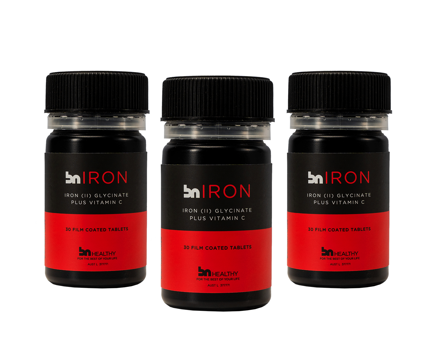 BN Iron - Iron Tablets + Vitamin C set of bottle