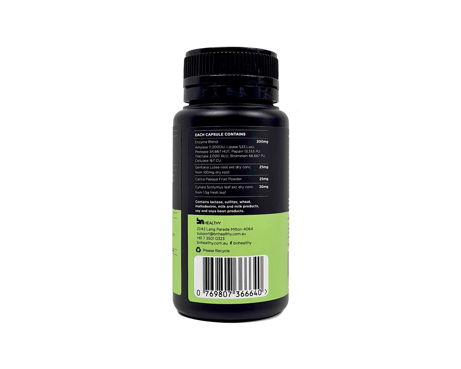 BN Enzyme Plus nutritional information