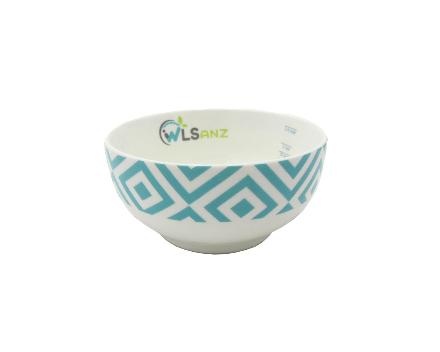 WLSANZ Porcelain Portion Control Bowl side view