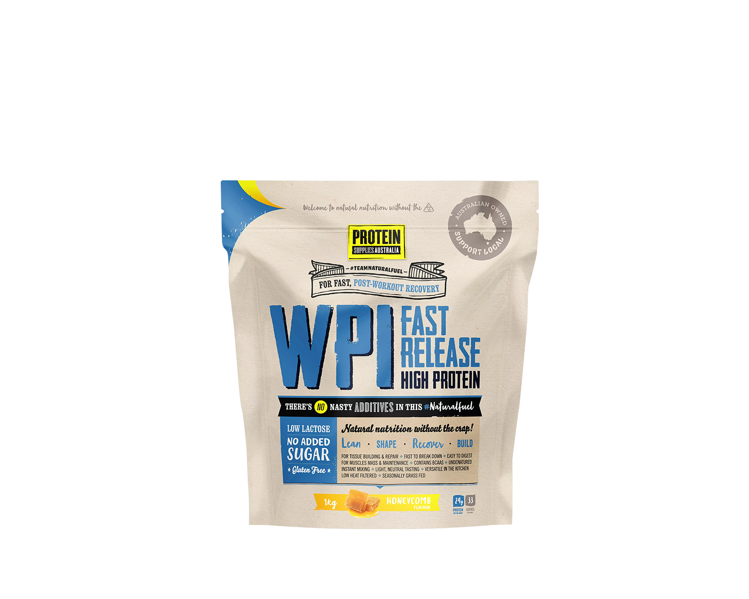 PSA WPI Protein honeycomb flavour cover front