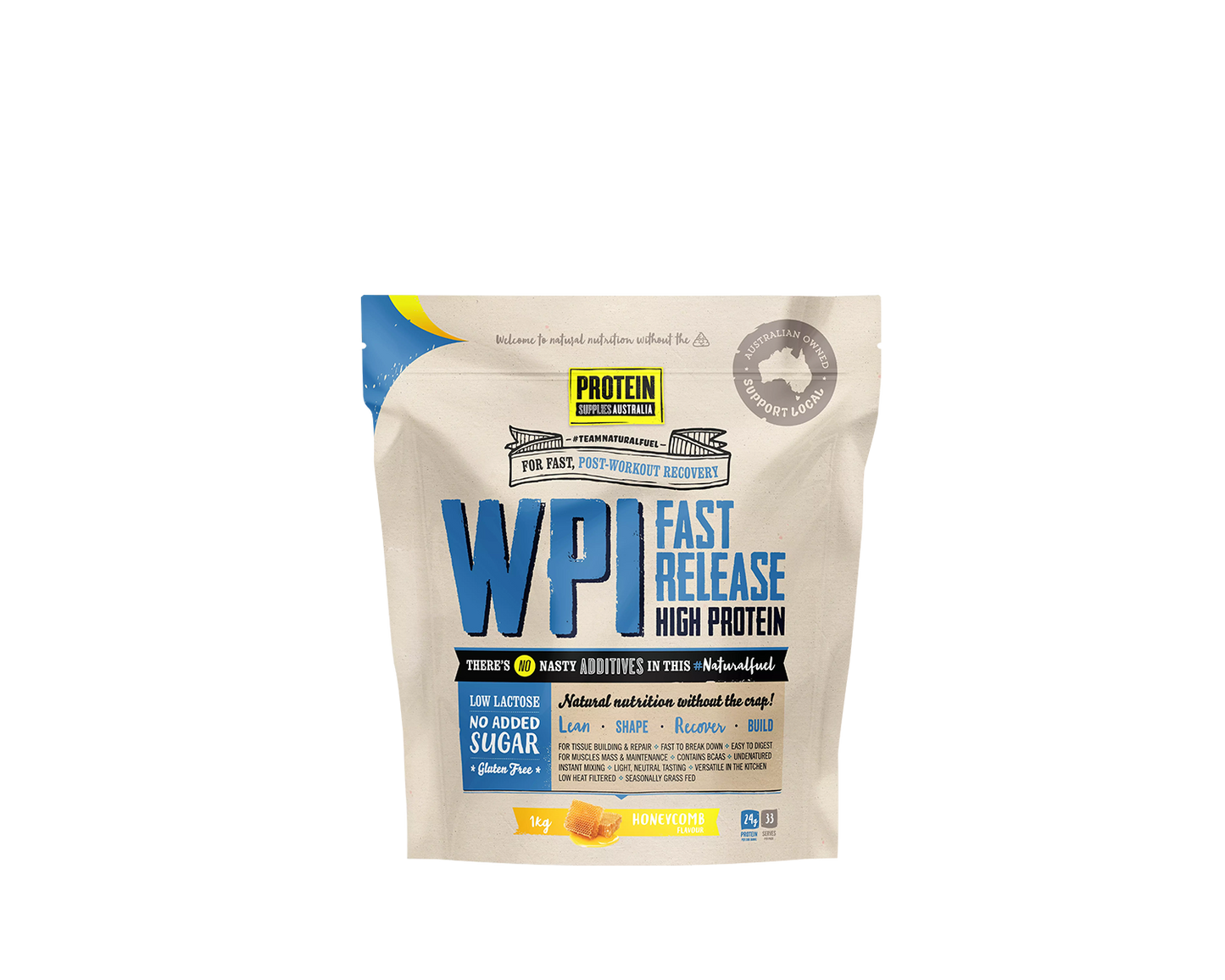PSA WPI Protein honeycomb flavour cover front
