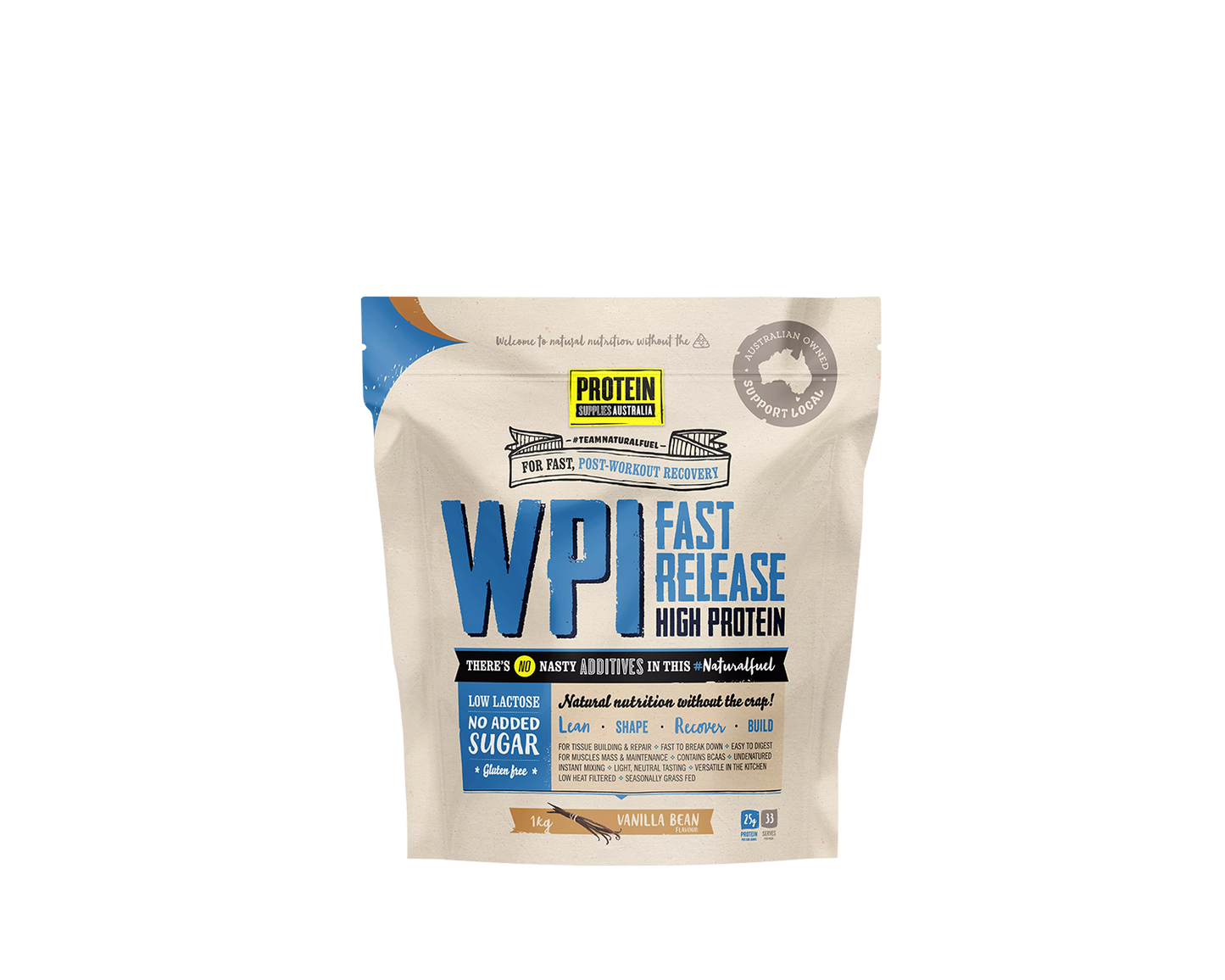 PSA WPI Protein vanilla bean flavour cover front