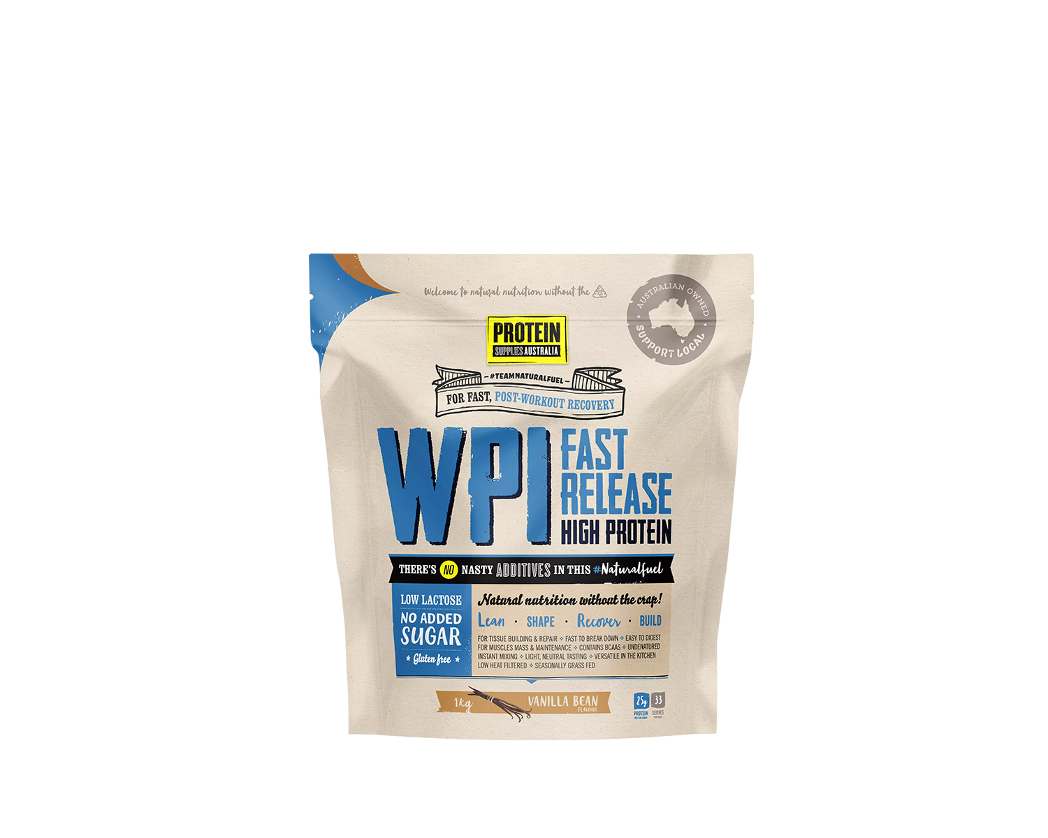 PSA WPI Protein vanilla bean flavour cover front